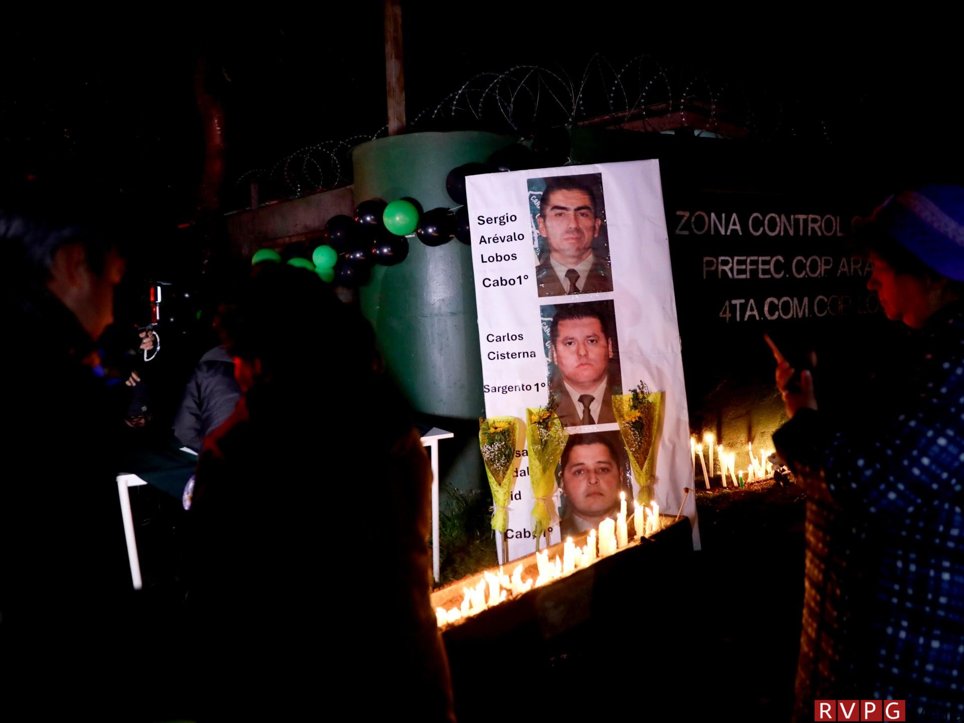 Chile declares national mourning after three police officers were killed