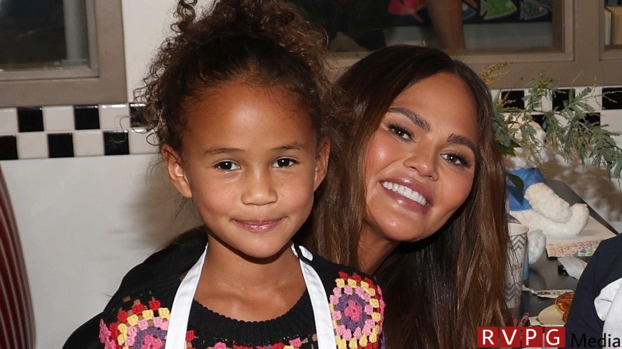 Chrissy Teigen's daughter pays grandpa a sweet visit with Girl Scouts