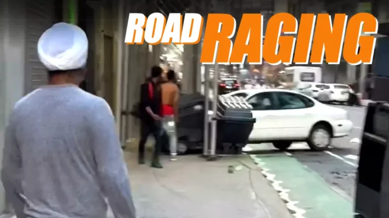 Ford Taurus chases pedestrians onto the pavement during wild rampage in NYC
