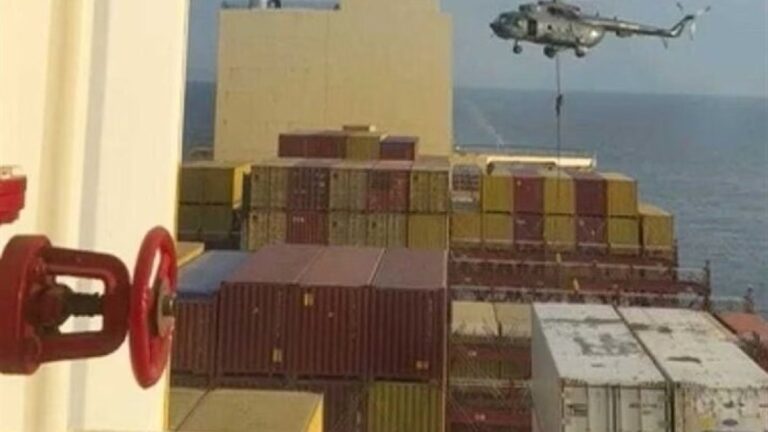 Iran's Revolutionary Guard seizes an "Israel-linked" ship near the Strait of Hormuz