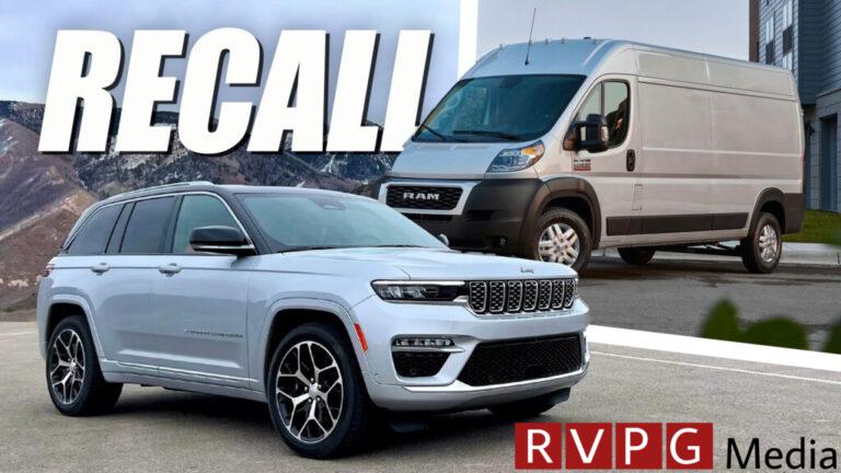 Jeep and Ram are recalling 12 vehicles due to backup camera and ESC malfunctions