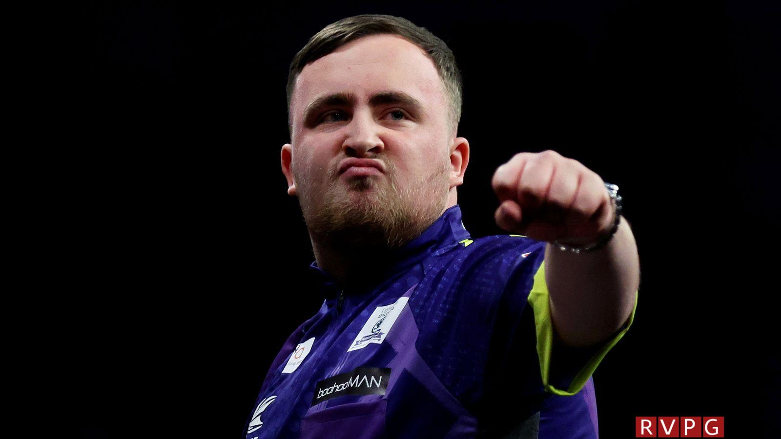 Luke Littler spurs on the Liverpool crowd by overcoming boos to record an evening win in Premier League Darts