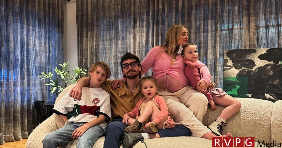 Pregnant Hilary Duff shares photos of her family before the birth