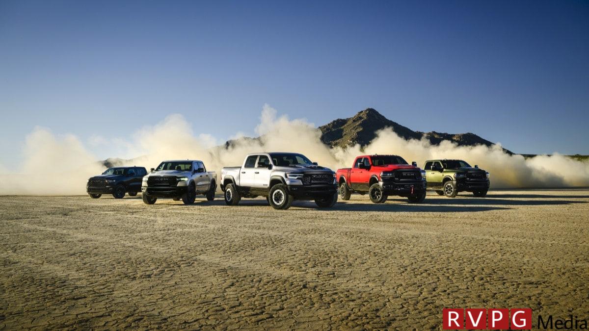 Ram's lineup of off-road trucks for the 2025 model year