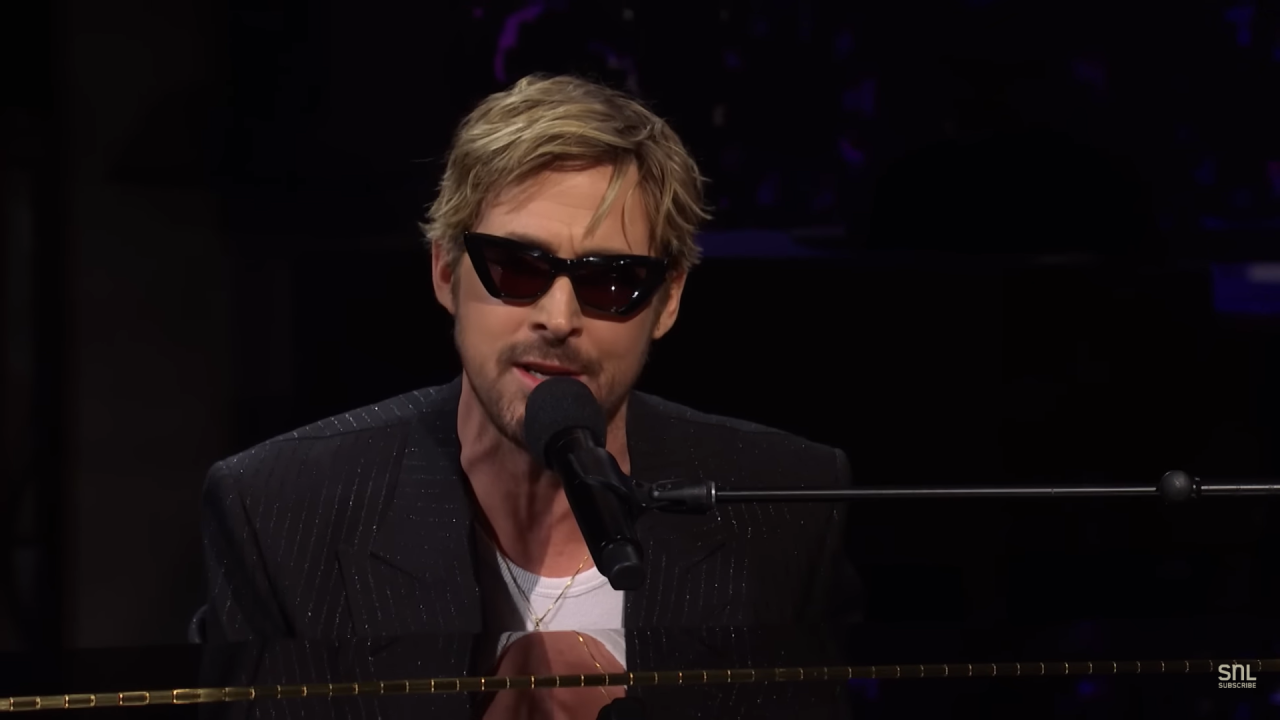 Ryan Gosling performs “All Too Well” during “SNL” monologue