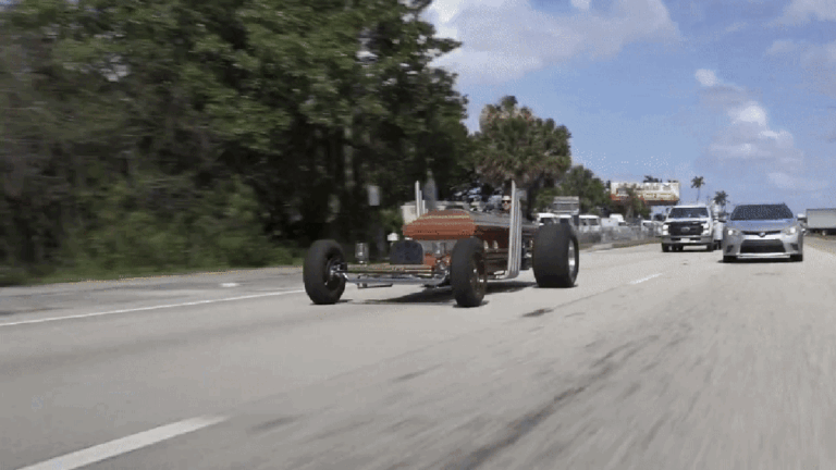 This custom 1928 coffin car is awesome
