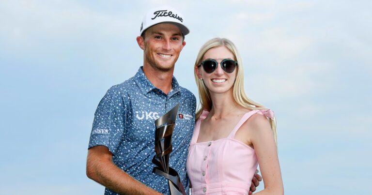 Timeline of the relationship between golfer Will Zalatoris and Caitlin Sellers