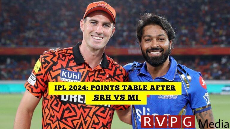 IPL Points Table 2024 After SRH vs MI