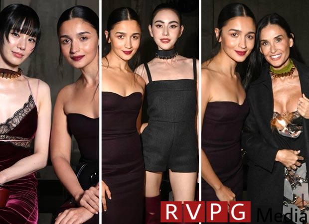 Alia Bhatt poses with South Korean actress Park Gyu Young, Thai star Davika Hoorne and Demi Moore at Gucci Cruise 2025 in London, see pics - Bollywood Hungama