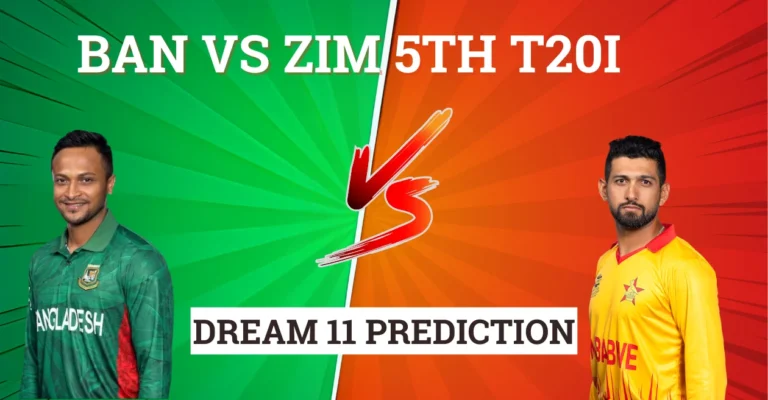 BAN vs ZIM 2024, 5th T20I: Match Prediction, Dream11 Team, Fantasy Tips & Pitch Report