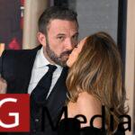 Jennifer Lopez and Ben Affleck kiss as they attend Amazon