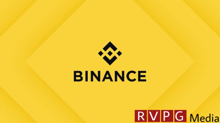 Binance logo on yellow background