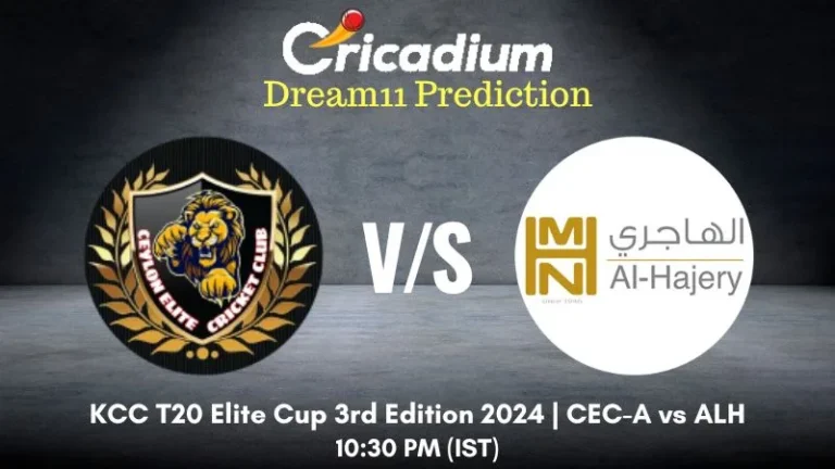 CEC-A vs ALH Dream11 Prediction and Fantasy Cricket Tips KCC T20 Elite Cup 3rd Edition 2024 Match 9