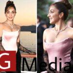 Cannes 2024: Kiara Advani oozes glamor in an off-shoulder pink and black silk dress paired with lace gloves and a bow at the cinema gala dinner, see pictures 2024: Bollywood News - Bollywood Hungama