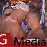 Fury vs. Usyk: Tyson Fury pushes Oleksandr Usyk in weigh-in and says: “I’m coming to get his heart!”