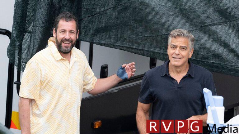 George Clooney spends his birthday playing basketball with Adam Sandler