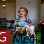 Holocaust survivor, Sarina Blumenfeld, 89, attends an interview in her home in Ashdod
