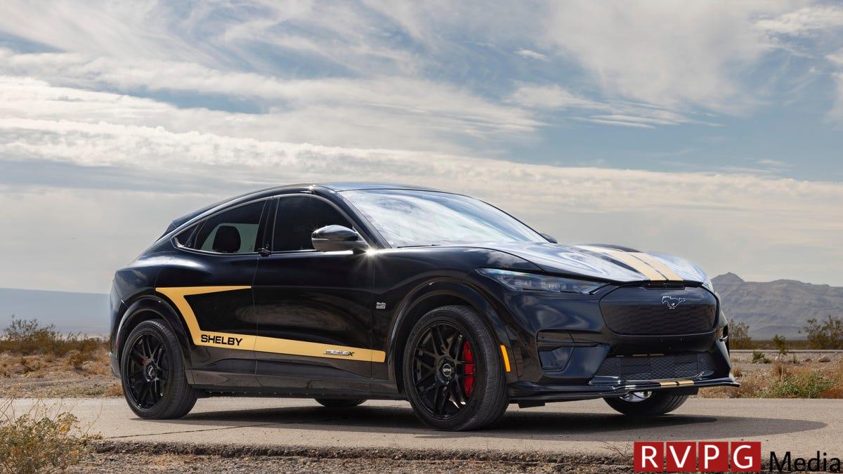 Hertz will rent you a 1 of 100 Shelby Mustang Mach-E with a simulated Borla exhaust