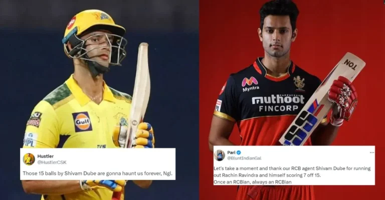 IPL 2024: Fans brutally troll Shivam Dube after his flop show with the bat in RCB vs CSK clash