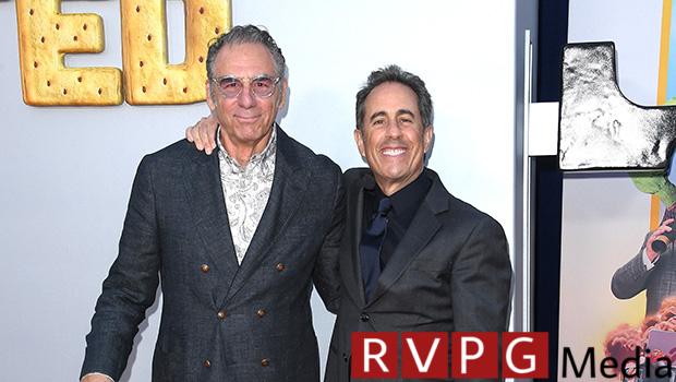 Jerry Seinfeld reunites with sitcom co-star Michael Richards in rare red carpet appearance: photos
