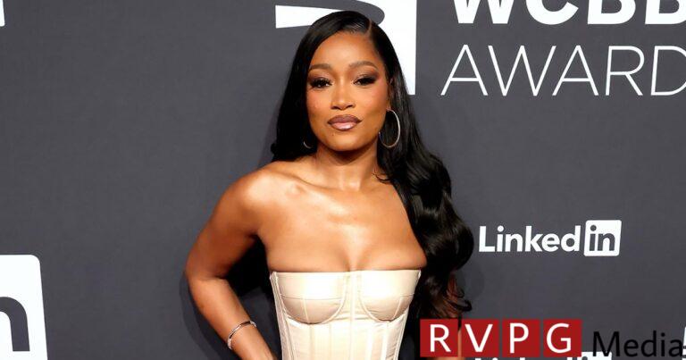 Keke Palmer looks like champagne in a silky corset at the 2024 Webby Awards