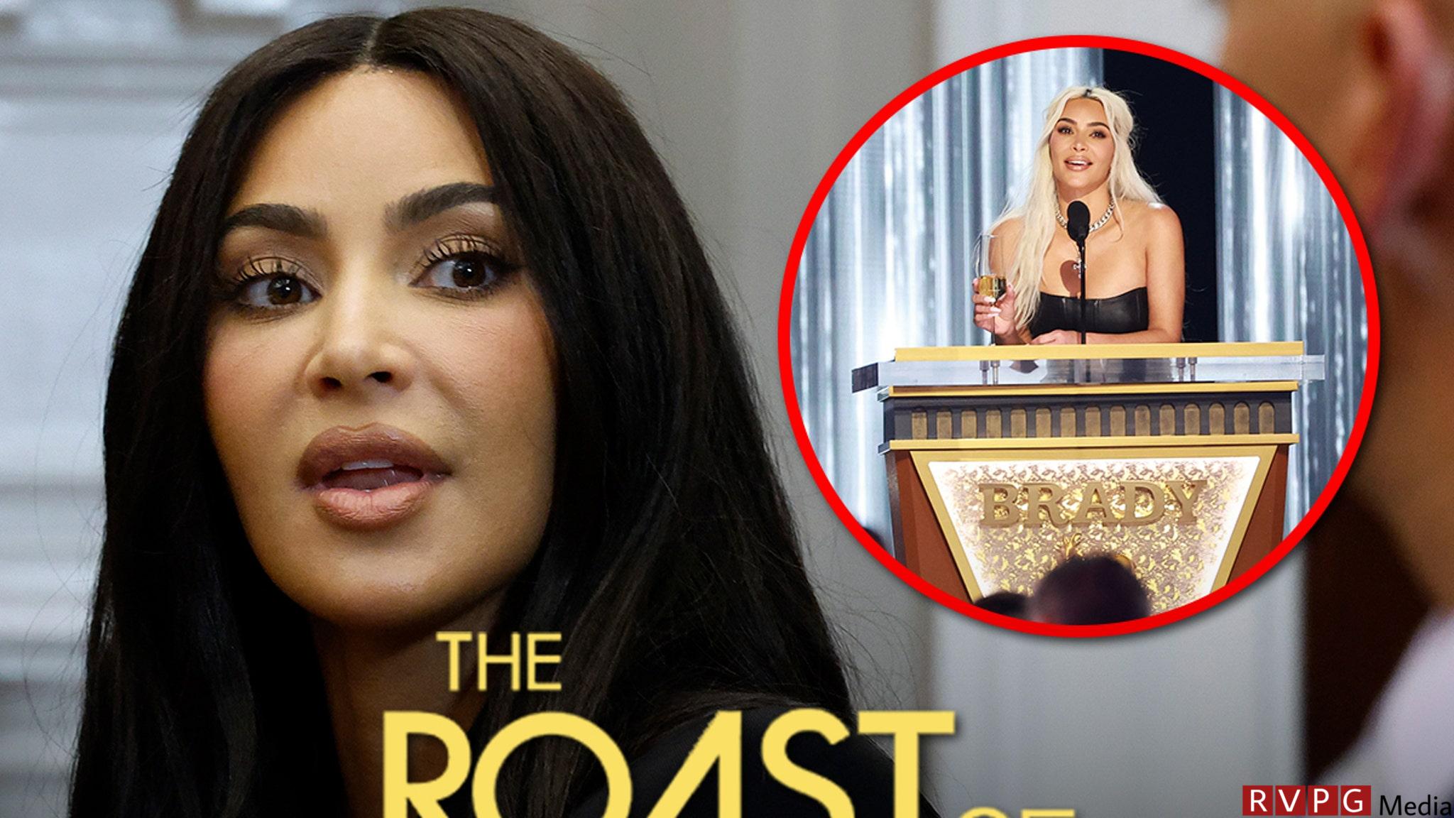 Kim Kardashian was mercilessly booed and skewered at Tom Brady's Roast