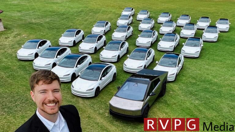 MrBeast is giving away 26 Teslas for his 26th birthday