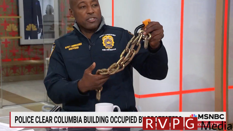 NYPD claims the bike chain sold by Columbia's public safety department is evidence that "professionals" are behind campus protests