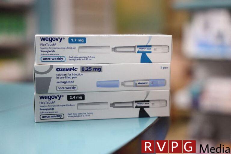 FILE PHOTO: Boxes of Ozempic and Wegovy made by Novo Nordisk are seen at a pharmacy in London