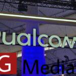 The Qualcomm logo at MWC 2024
