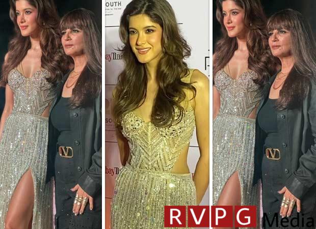 Shanaya Kapoor dazzles in shimmery plunging neckline corset & thigh-high slit skirt worth Rs. 1.75 lakh as she turns showstopper for Neeta Lulla