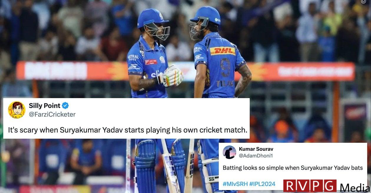 Twitter reactions: Suryakumar Yadav blows away SRH with a blistering ton at Wankhede