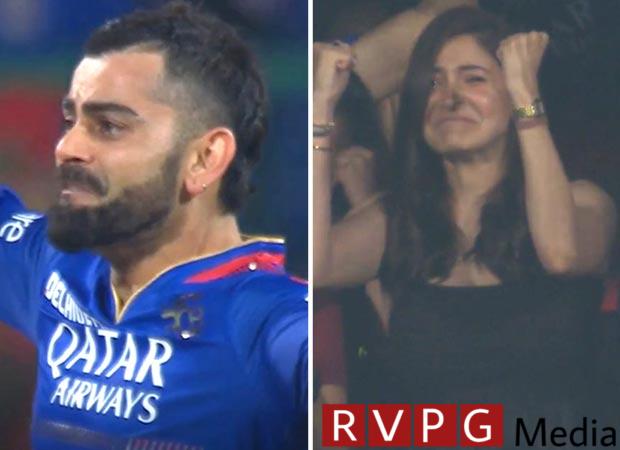 Virat Kohli gives flying kisses to Anushka Sharma as she cheers RCB after playoffs victory against CSK in IPL 2024; gets emotional, watch videos
