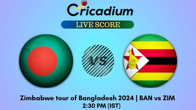 Zimbabwe Tour of Bangladesh 2024 3rd T20I BAN vs ZIM Live Score and Ball by Ball Commentary