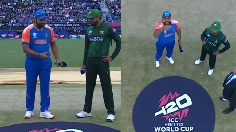 Rohit Sharma forgets where he kept the coin toss during the T20 World Cup clash between India and Pakistan