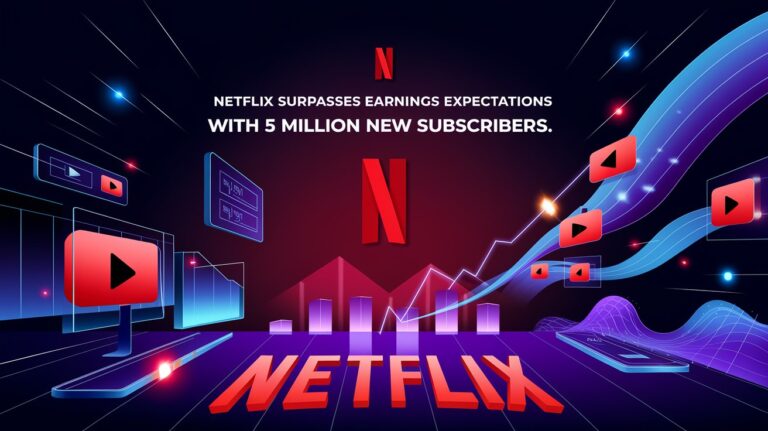 Netflix Surpasses Earnings Expectations with 5 Million New Subscribers